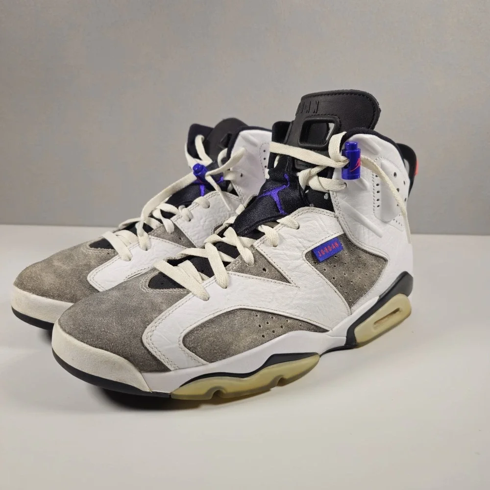 Air Jordan 6 Retro LTR Flint CI3125-100 Men's Size 12 White Concord 2018 w/ Box